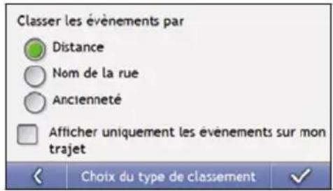 MIO Moov 560 - Choix du classement des évènements - 2