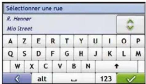 MIO Moov 560 - Cherchez le nom et le numéro de rue - 1