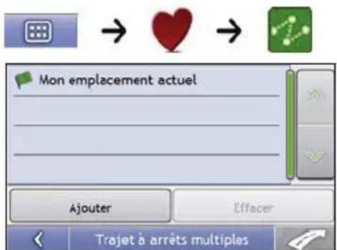 MIO Moov 560 - Ouvrez l'écran Trajet à étapes multiples - 1