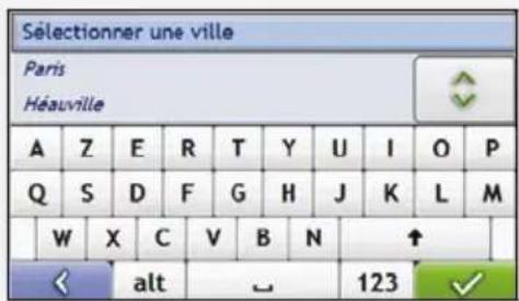 MIO Moov 560 - Utilisation de l'écran Clavier - 1