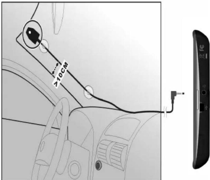 MEDION PNA P5455 - External FM-antenna aansluiten (optioneel) - 1