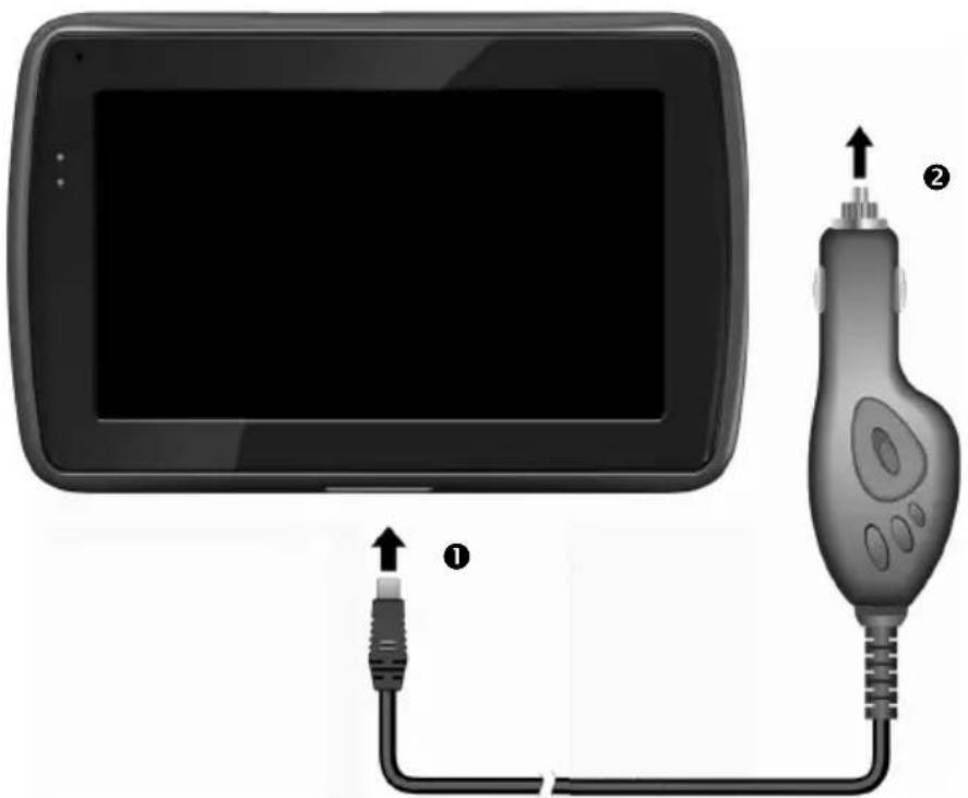 MEDION PNA P5455 - Stromversorgung über Autoadapter - 1