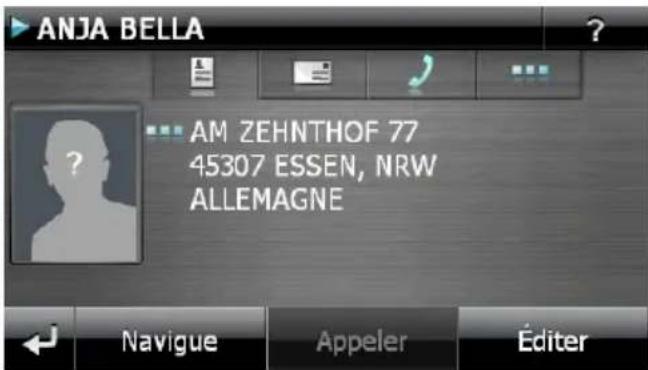 MEDION PNA P5455 - Ajouter et modifier des contacts - 4