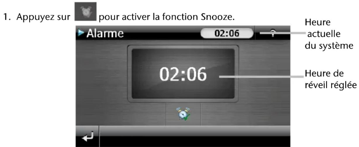 MEDION PNA P5455 - Fonction Snooze - 1