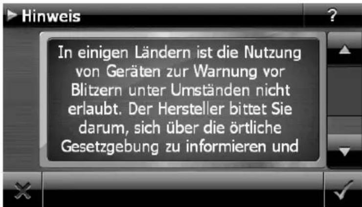 MEDION PNA P5455 - Informationen zur Verkehrssüberwachung (optional) - 1