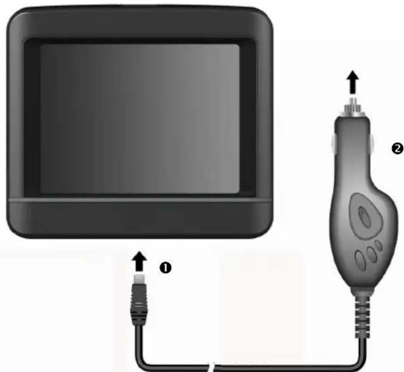 MEDION PNA P3X30 - Autoadapter anschließen - 1