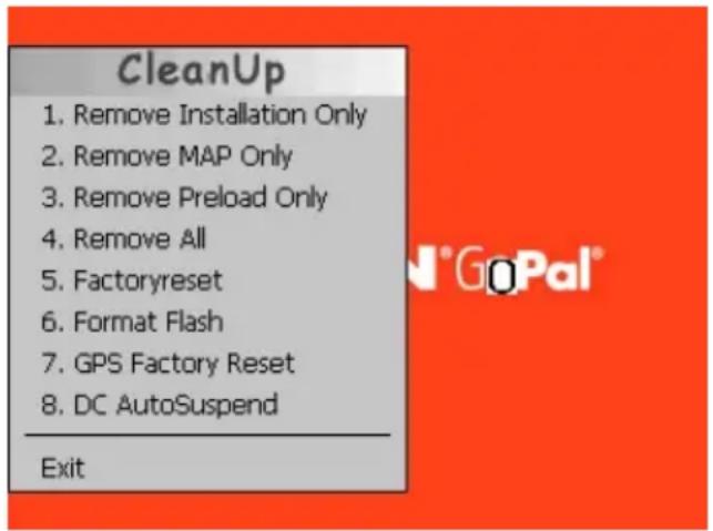 MEDION PNA P3X30 - La fonction CleanUp propose 8 options : - 1