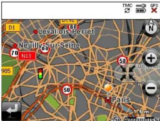 MEDION PNA 3430 - Informatie over verkeerscontroles - 6