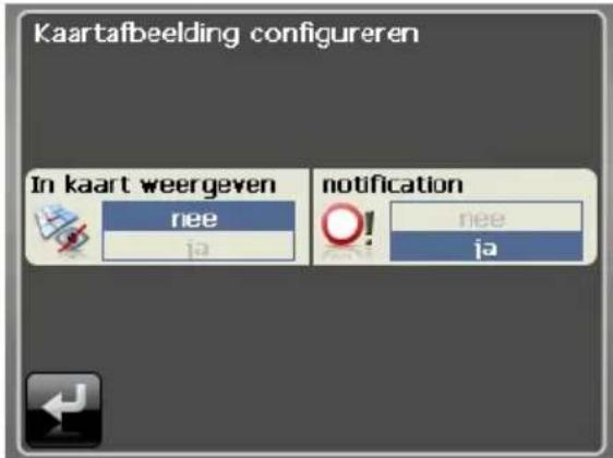 Kaartafbeelding configureren In kaart weergeven nee ja notification ! nee ja