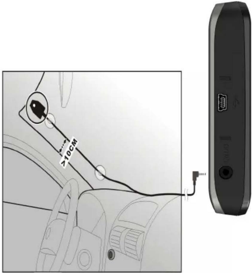 MEDION PNA E3430 - Externe FM-antenne aansluiten (optioneel) - 1