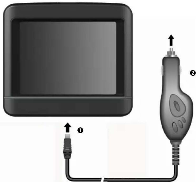 MEDION PNA E3430 - Stromversorgung über Autoadapter - 1