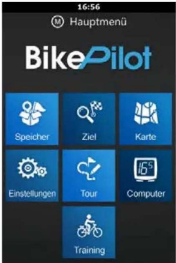 BLAUPUNKT BikePilot - Hauptmenu - 1