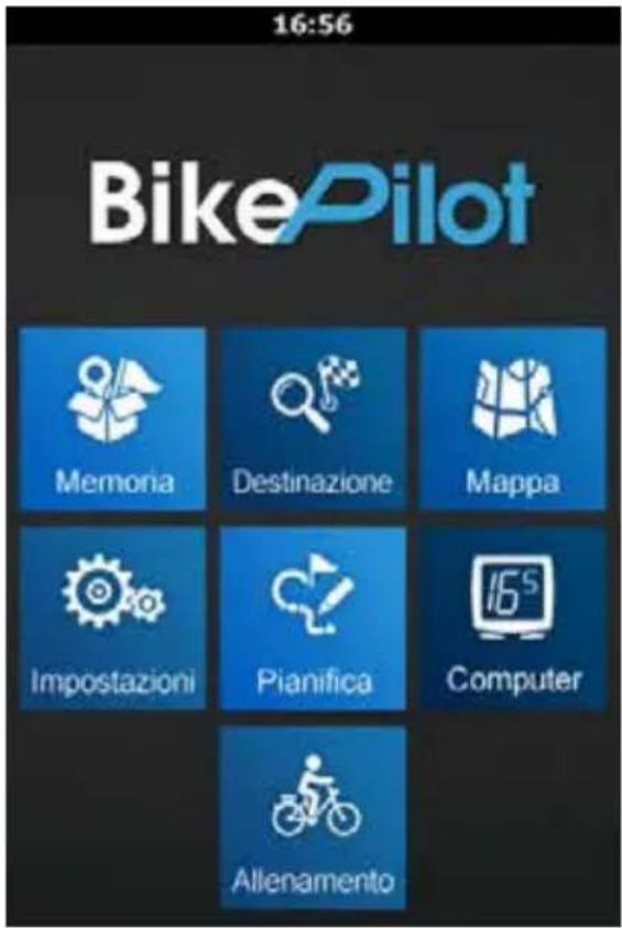 BLAUPUNKT BikePilot - Menu principale - 1