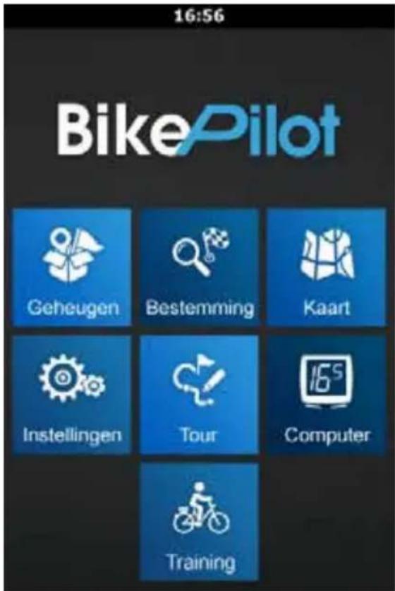 BLAUPUNKT BikePilot - Hoofdmenu - 1