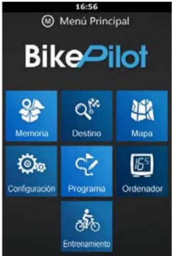 BLAUPUNKT BikePilot - Menu principal - 1