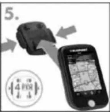 BLAUPUNKT BikePilot - Pidikkeen asennus polkupyöraän - 6