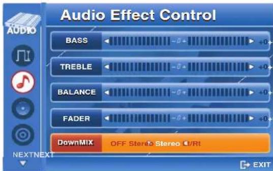 BLAUPUNKT ASPEN IVDN 7003 - Menu de configuration AUDIO - 3