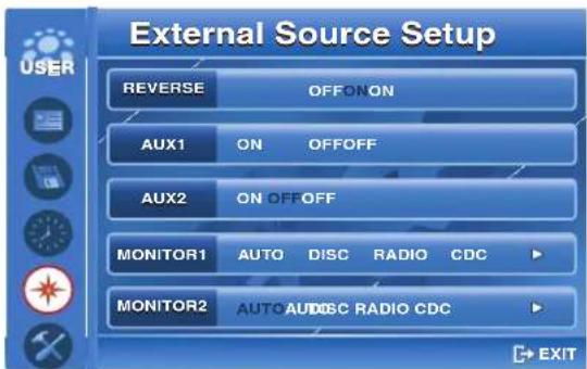 BLAUPUNKT ASPEN IVDN 7003 - Sélection d'une source externe - 1