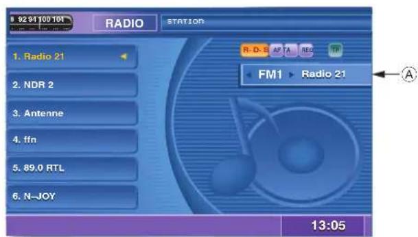 BLAUPUNKT ASPEN IVDN 7003 - Selection de la gamme d'ondes ou d'un niveau de mémoire - 1