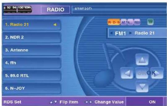 BLAUPUNKT ASPEN IVDN 7003 - Activation/Désactivation de la fonction RDS (Radio Data System) - 1