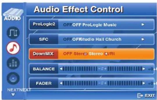 BLAUPUNKT ASPEN IVDN 7003 - Menu de configuration AUDIO - 1
