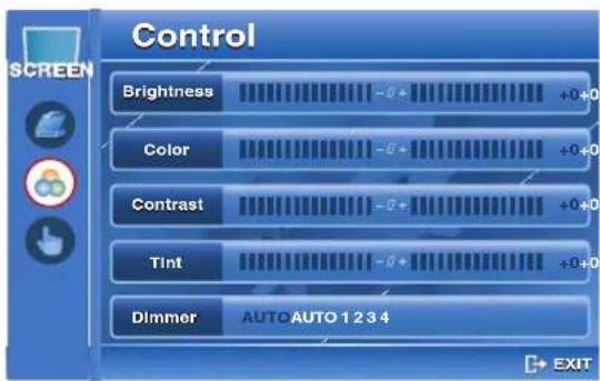 BLAUPUNKT ASPEN IVDN 7003 - Menu de configuration SCREEN - 1