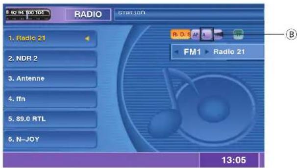 BLAUPUNKT ASPEN IVDN 7003 - Activation/Désactivation de la diffusion prioritaire des informations routières - 1