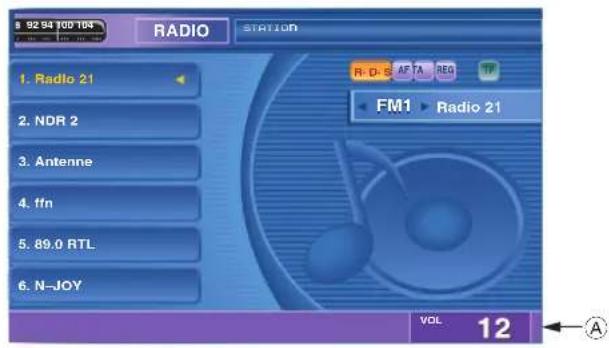 BLAUPUNKT ASPEN IVDN 7003 - Réglage du volume - 1
