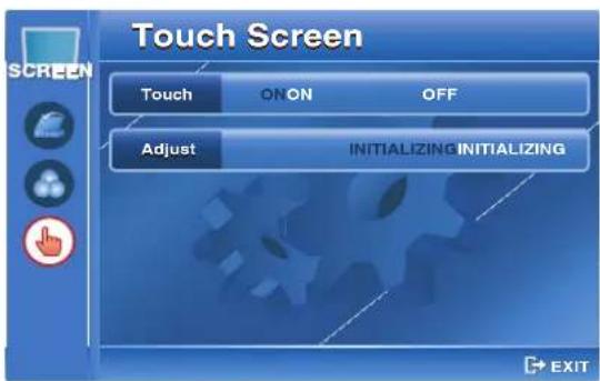 BLAUPUNKT ASPEN IVDN 7003 - Ajustement de la position tactile - 1