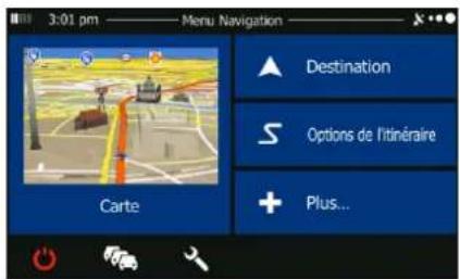 BLAUPUNKT TravelPilot 43 - Écran Démarrage : le menu Navigation - 1