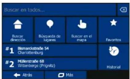 BLAUPUNKT TravelPilot 43 - Menu de destino - 1