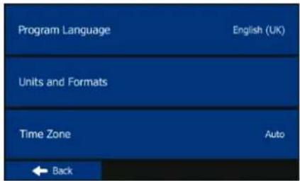 BLAUPUNKT TravelPilot 43 - Settings menu - 2