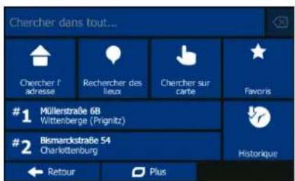 BLAUPUNKT TravelPilot 43 - Menu de destination - 2