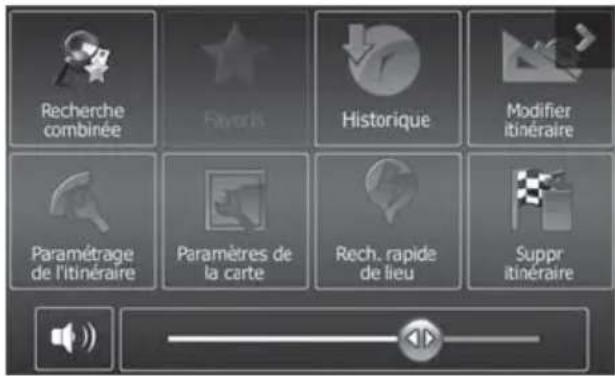 BLAUPUNKT New York 840 - Modificat iation des options d'itinéraire pendant le guidage vers la destination - 1