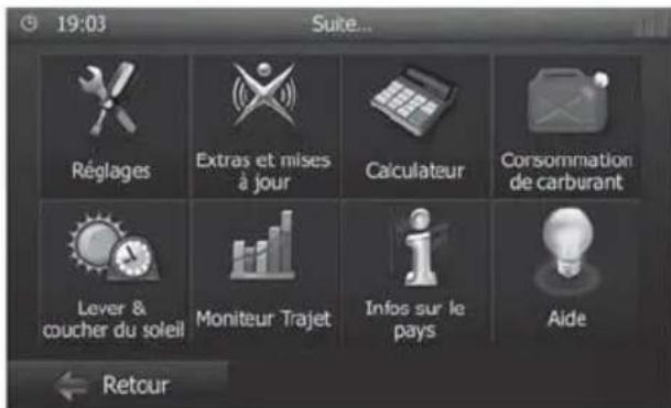 BLAUPUNKT Munchen 530 - Adaptation des options d'itinéraire avant le guidage vers la destination - 1
