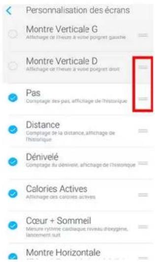 WITHINGS Pulse iOS - Touchez Personalisation des écrans. - 3