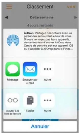 WITHINGS Pulse iOS - Ajouter quelqu'un à votre classement - 1
