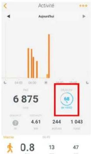 WITHINGS Pulse iOS - Changer votre objectif quotidien - 2