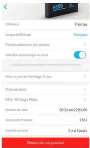 WITHINGS Pulse iOS - Votre Withings Pulse™ a une mémoire interne de 11 jours (le jour en cours et les dix jours précédents). Vous devez donc vous assurer de synchroniser vos données au moins tous les dix jours. - 4