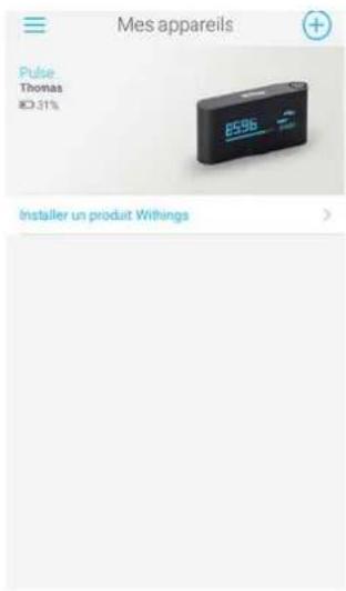 WITHINGS Pulse iOS - Changer la langue - 1
