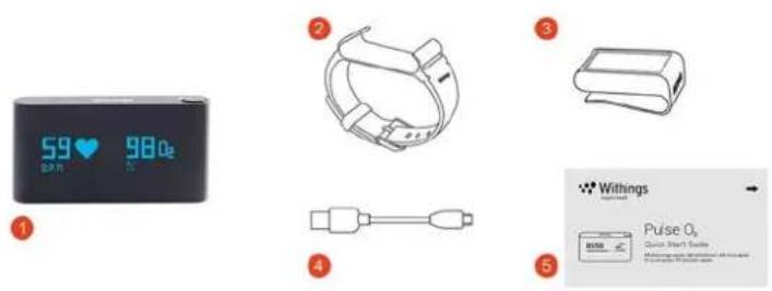 WITHINGS Pulse iOS - Contenu de la boîte - 2