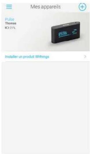 WITHINGS Pulse iOS - Activier la détction automatique du réveil - 1