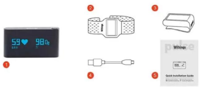 WITHINGS Pulse iOS - Contenu de la boîte - 1
