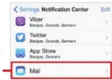 COGITO Classic Series - Activez les notifications d'e-mail entrant dans le centre de notifications iOS. - 2