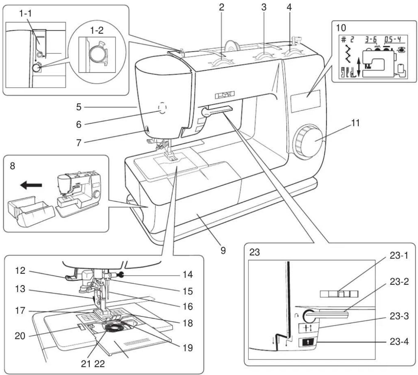 TOYOTA EZ1U1 - Désignation des pieces - 1
