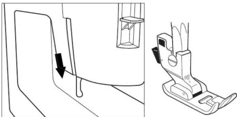 TOYOTA EZ1U1 - Mise en place du pied-de-biche - 2