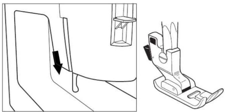 TOYOTA EZ800 - Mise en place du pied-de-biche - 2