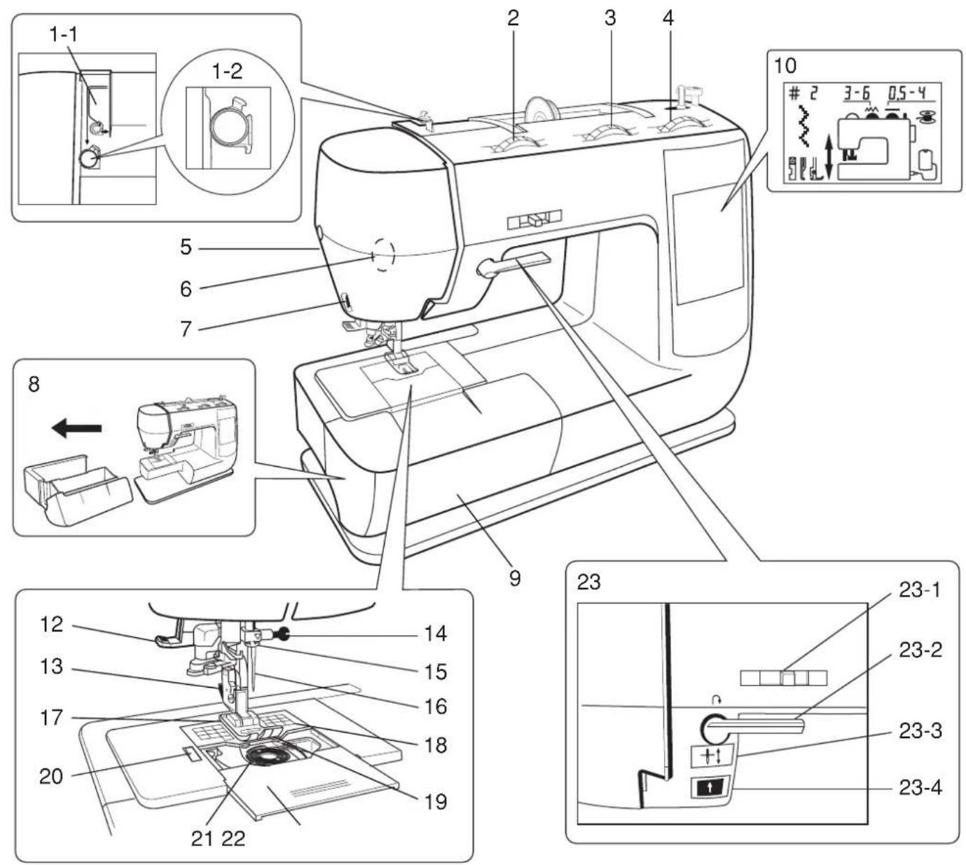 TOYOTA EZ800 - Désignation des pieces - 1