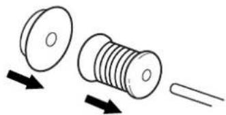 TOYOTA EZ800 - Cheminement du fil supérieur - 4