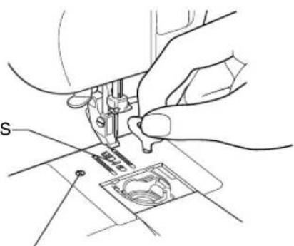 TOYOTA ECO34A SP20 - Serrez les vis de fi xation de la plaque d'aiguille. - 1